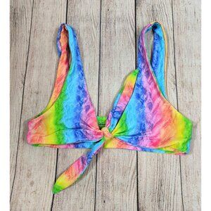 Lover Friends Bikinis Rainbow Tie Front Size Medium